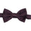 M & R Clothing Stacy Adams solid dark purple pre-tied bow tie for formal events and weddings