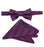 M & R Clothing Stacy Adams purple striped pre-tied bow tie and matching pocket square set for formal wedding attire
