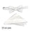 M & R Clothing Stacy Adams white paisley pre-tied bow tie and matching folded pocket square set for formal events