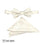 M & R Clothing Stacy Adams white paisley pre-tied bow tie and matching pocket square set for formal events.