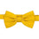 M & R Clothing Stacy Adams solid yellow pre-tied bow tie for formal events and weddings